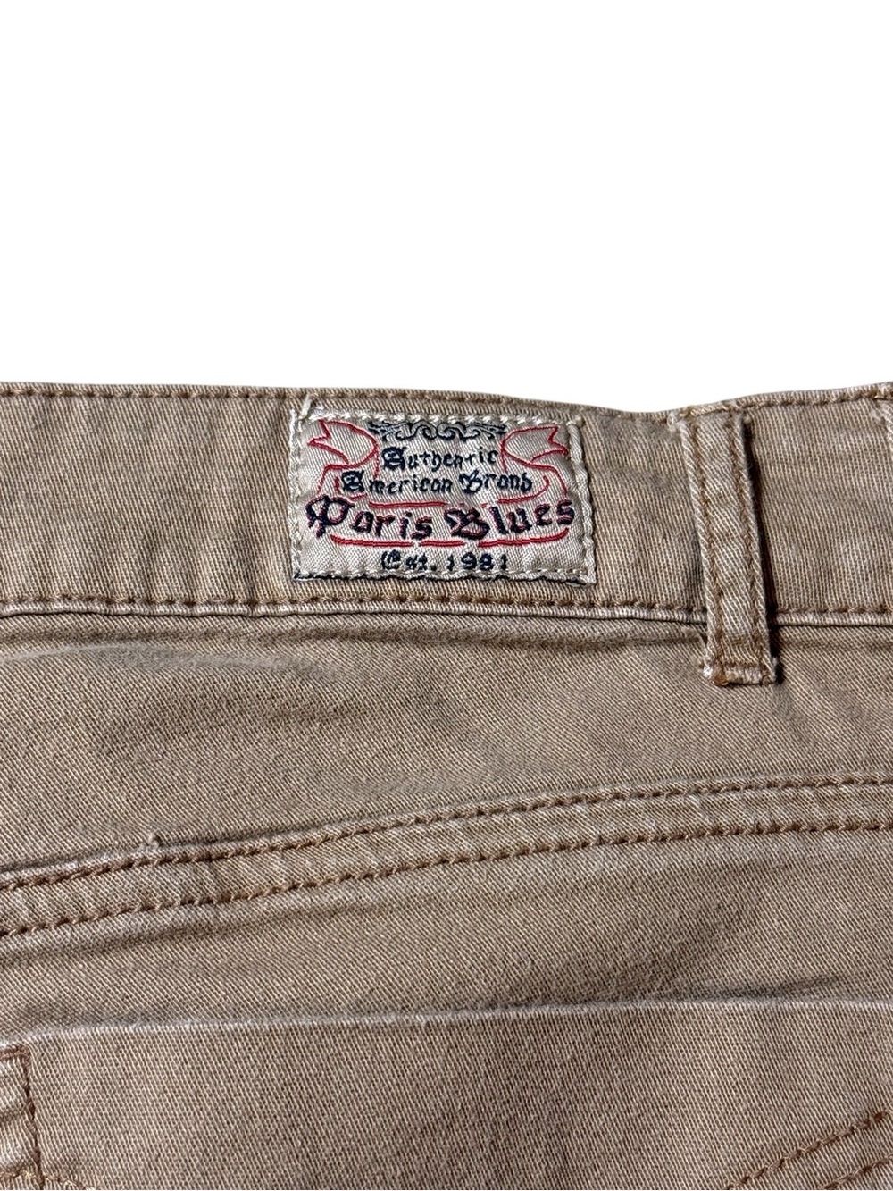 Paris Blues Women's Brown Mid Rise 3/4 Length Cargo Shorts Junior Size 11 - Picture 4 of 4